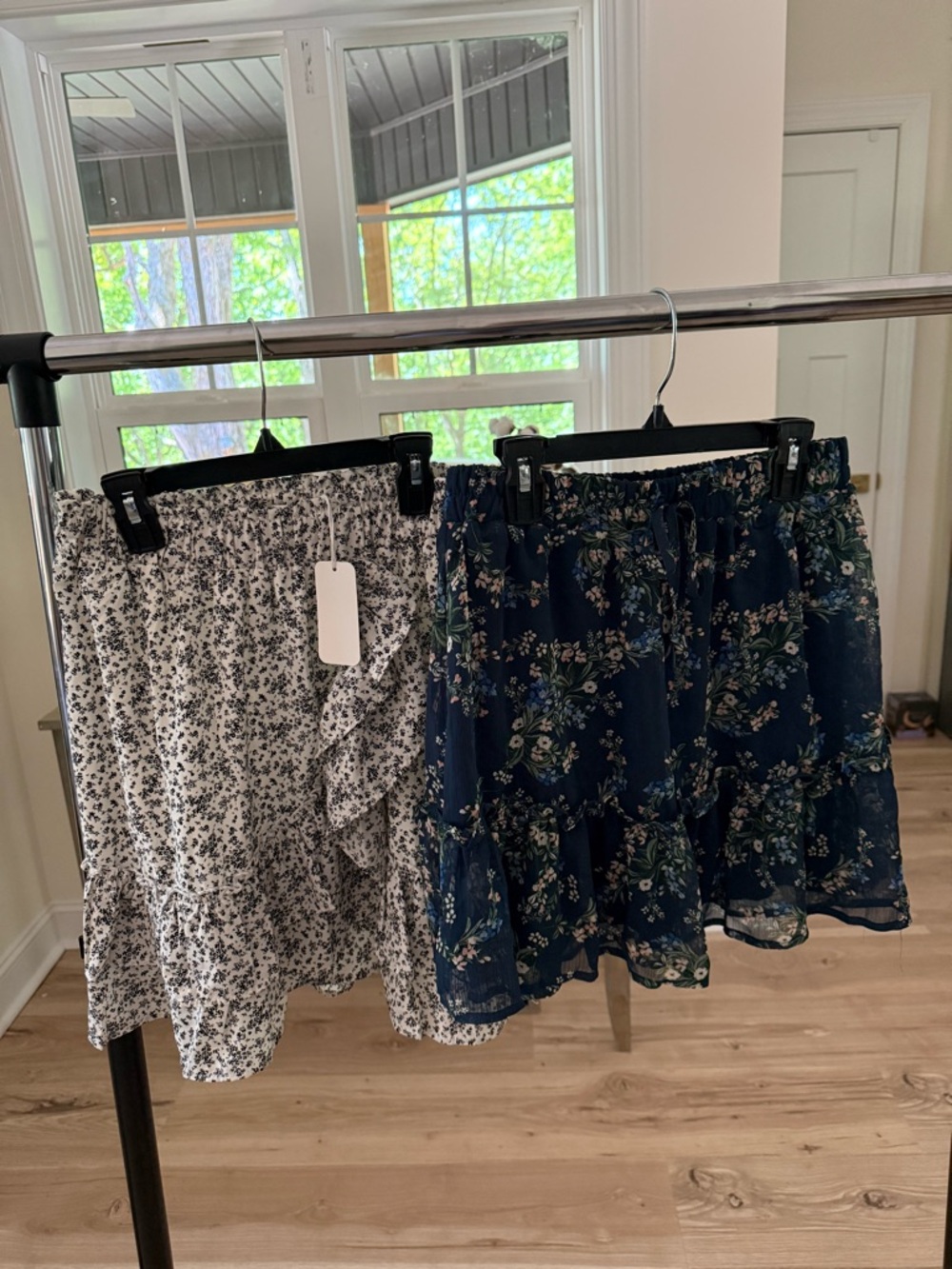 NWT Floral Ruffle Skirts from Belk - Spring Vacation and Work Outfits